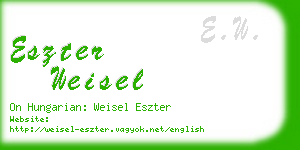 eszter weisel business card